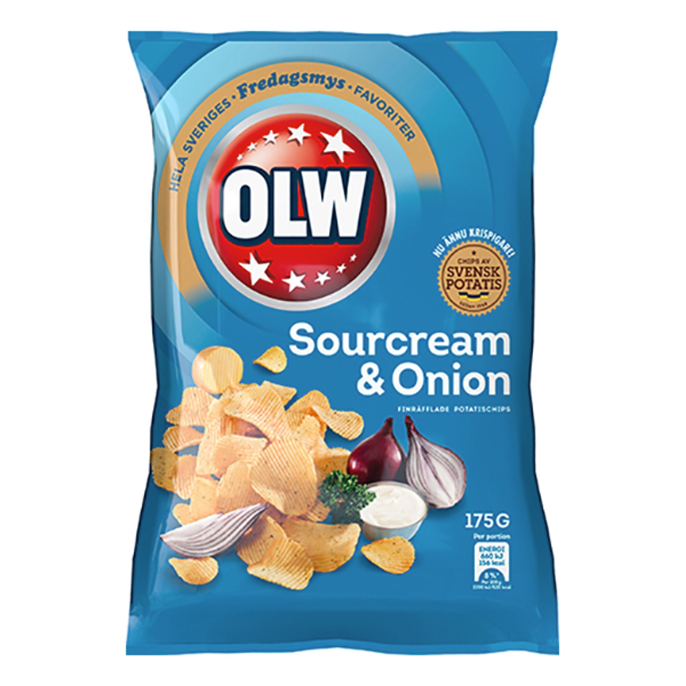 OLW Sourcream & Onion Chips - 175 g