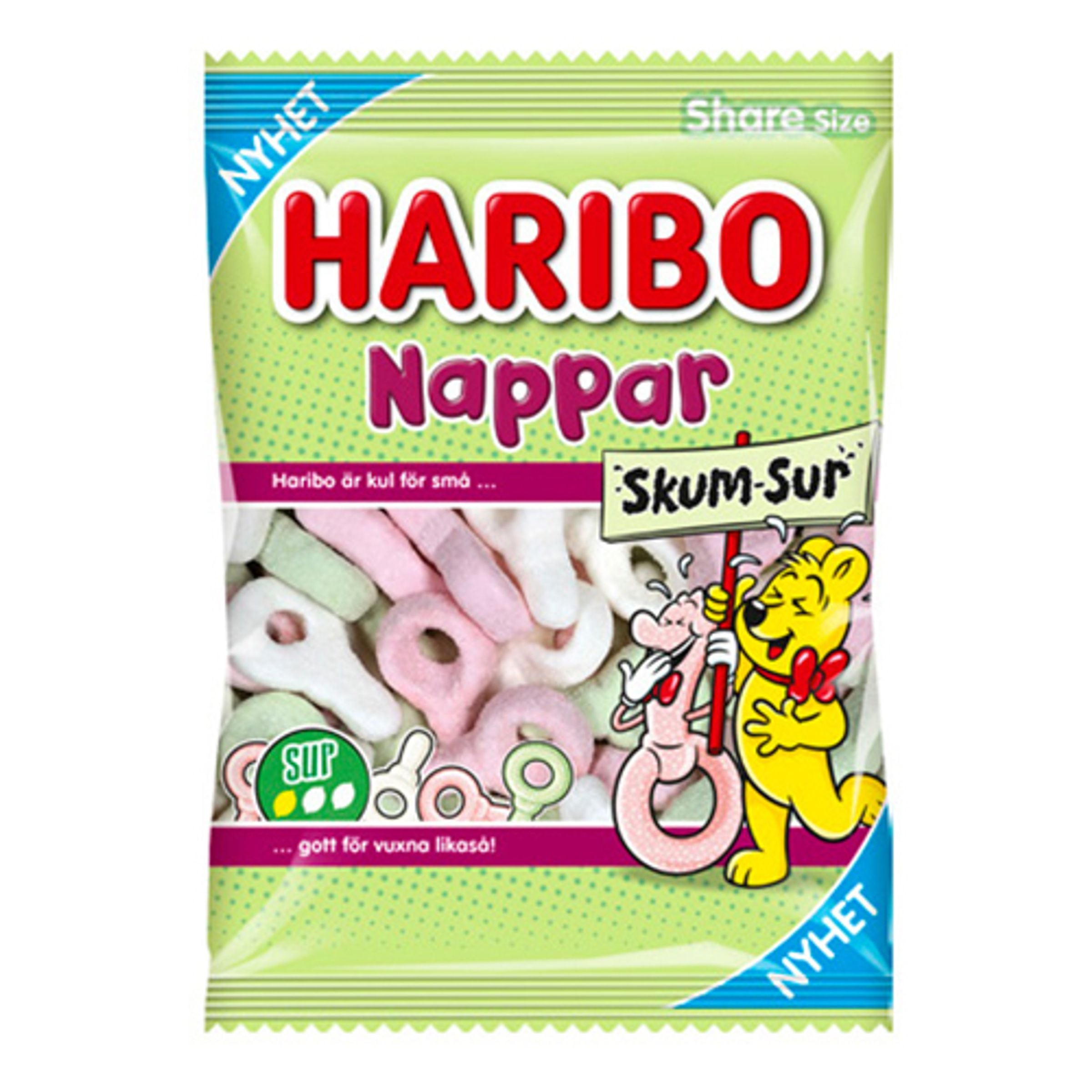 Haribo Nappar Skum Sur - 120 g