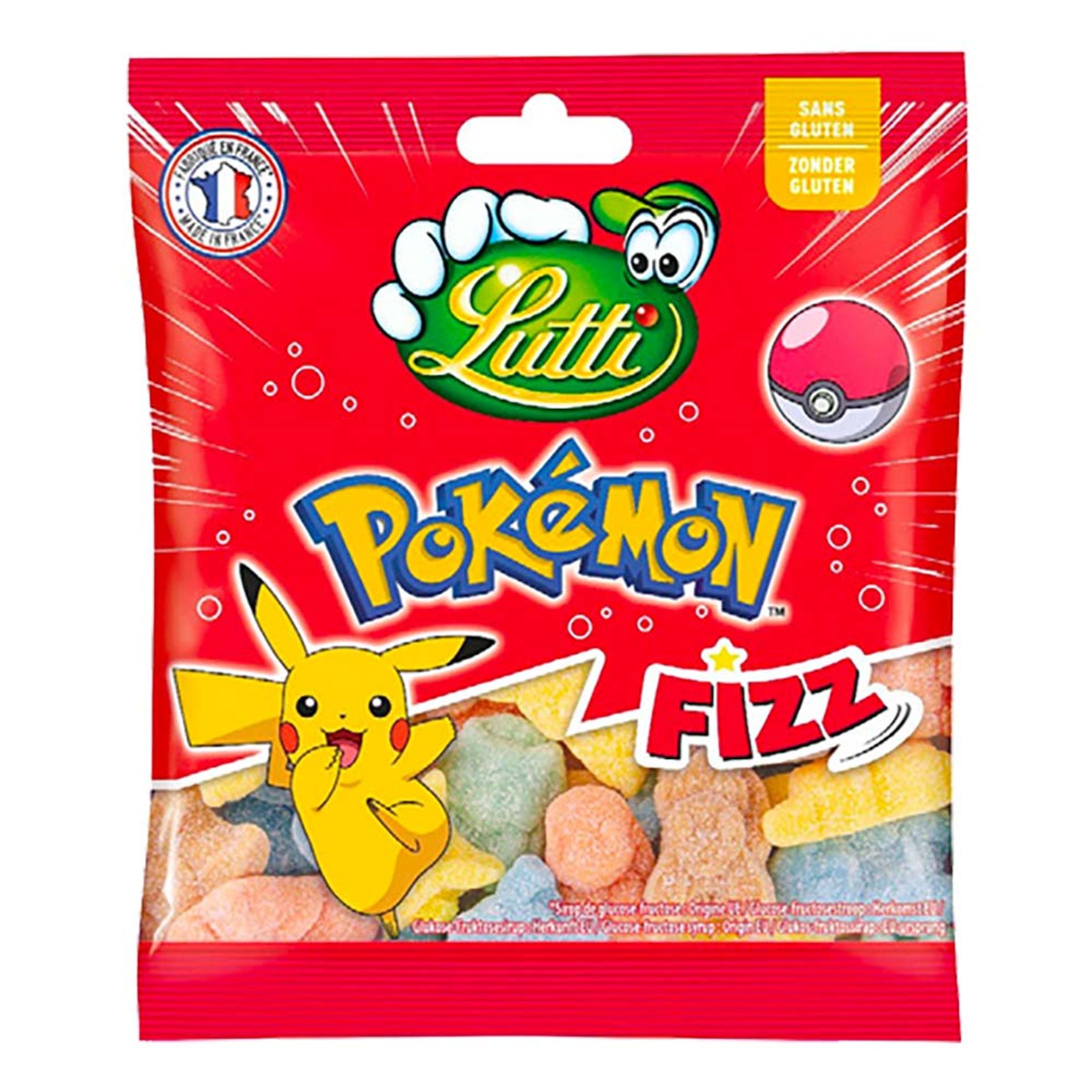 Lutti Pokèmon Fizz Godispåse - 100 g