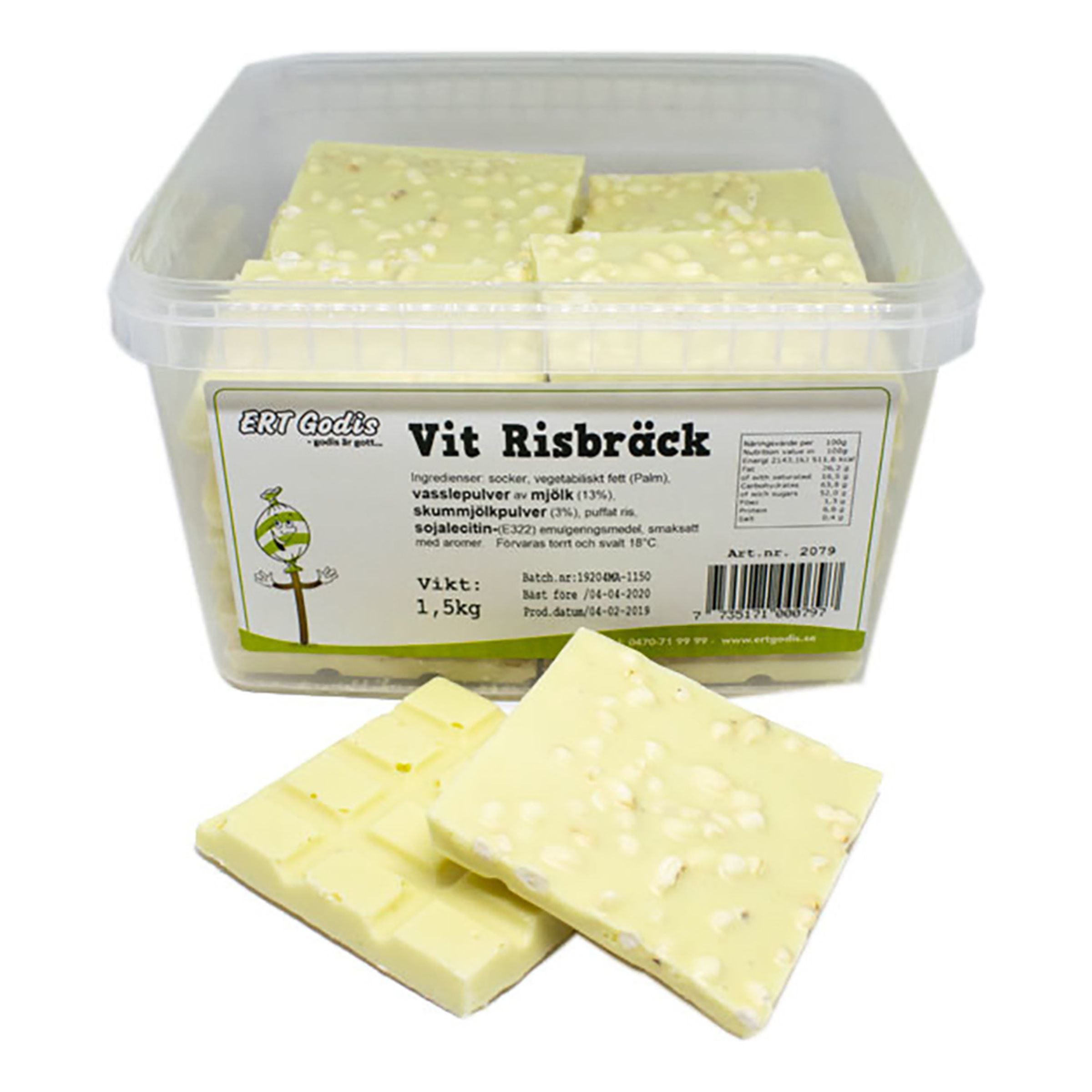Vit Risbräck Storpack - 1,5 kg