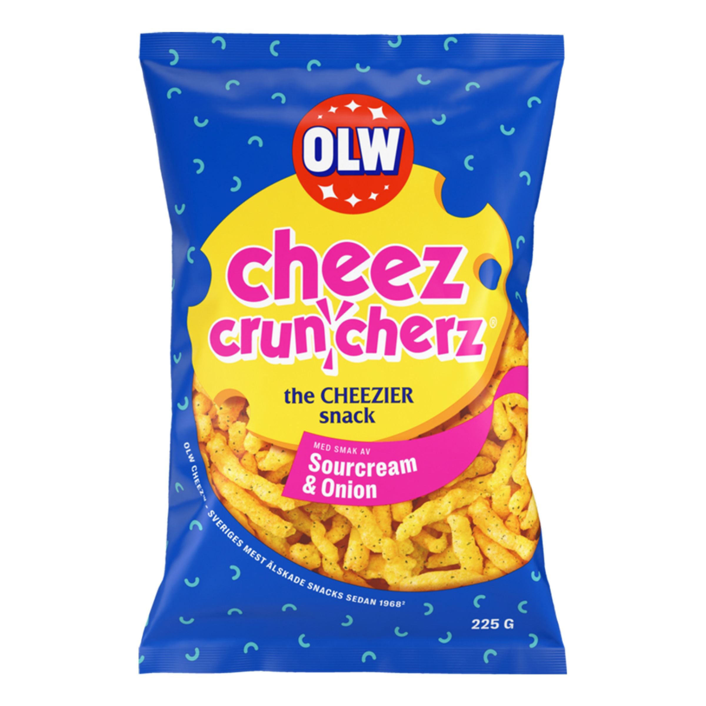OLW Cheez Cruncherz Sourcream & Onion - 225 g