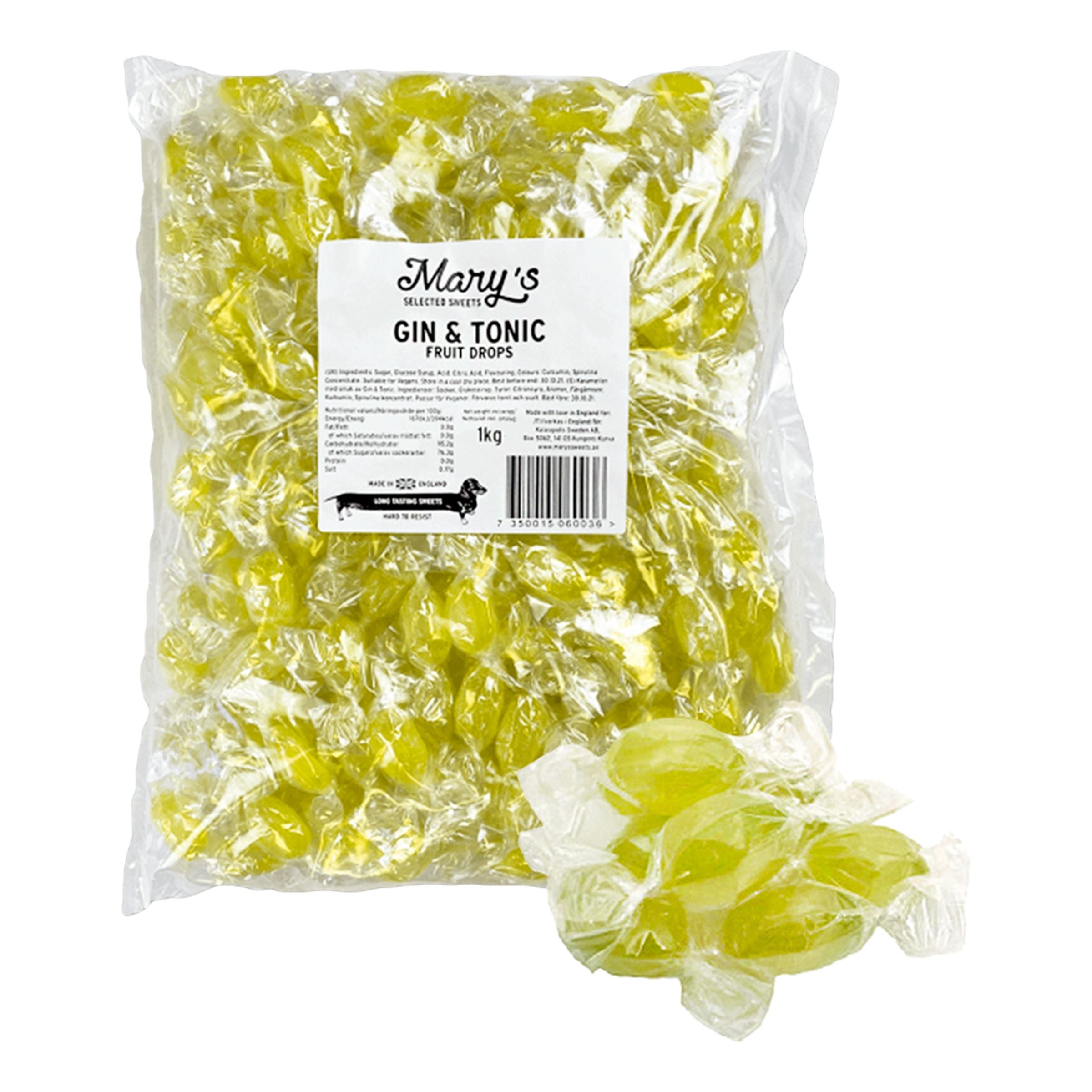 Gin & Tonic Fruit Drops Storpack - 1 kg